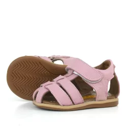 Rakerplus Hakiki Deri Pembe Yumuşak Bebek Sandalet Ayakkabı