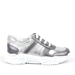 Rakerplus Hakiki Deri Platin Pembe Kalın Taban Kız Çocuk Sneakers Ayakkabı