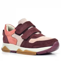 Rakerplus Hakiki Deri Pudra Bordo Çocuk Sneakers Spor Ayakkabı