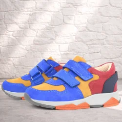 Rakerplus Hakiki Deri Renkli Çocuk Spor Ayakkabı