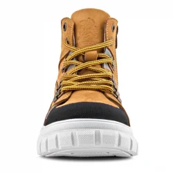 Rakerplus Hakiki Deri Sarı Siyah Fermuarlı Erkek Çocuk Bot