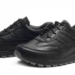 Rakerplus Hakiki Deri Siyah Bağcıklı Erkek Çocuk Spor Okul Ayakkabı