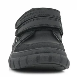 Rakerplus Hakiki Deri Siyah Cırtlı Günlük Spor Çocuk Okul Ayakkabı