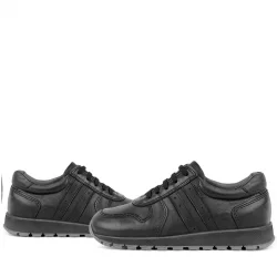 Rakerplus Hakiki Deri Siyah Çocuk Spor Ayakkabı