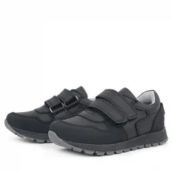 Rakerplus Hakiki Deri Siyah Çocuk Spor Günlük Ayakkabı