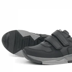 Rakerplus Hakiki Deri Siyah Çocuk Spor Okul Ayakkabı