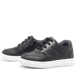 Rakerplus Hakiki Deri Siyah Erkek Çocuk Spor Okul Ayakkabı