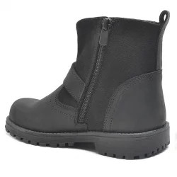 Rakerplus Hakiki Deri Siyah Fermuarlı Çocuk Bot Çizme