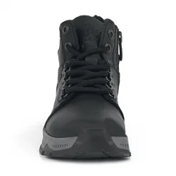 Rakerplus Hakiki Deri Siyah Fermuarlı Trekking Erkek Çocuk Bot