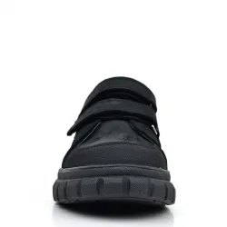 Rakerplus Hakiki Deri Siyah Nubuk Cırtlı Günlük Spor Çocuk Okul Ayakkabı