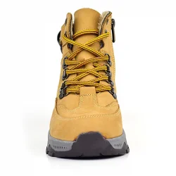 Rakerplus Hakiki Deri Taba Bağcıklı Fermuarlı Trekking Çocuk Bot