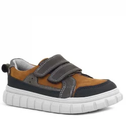 Rakerplus Hakiki Deri Taba Cırtlı Çocuk Günlük Spor Okul Ayakkabı