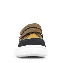 Rakerplus Hakiki Deri Taba Yüksek Taban Cırtlı Çocuk Günlük Spor Ayakkabı