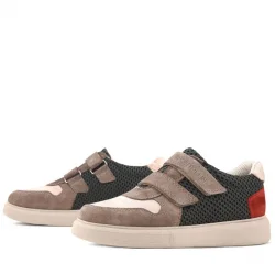 Rakerplus Hakiki Deri Vizon Cırtlı Hafif Tabanlı Erkek Çocuk Spor Ayakkabı