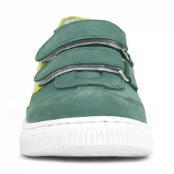 Rakerplus Hakiki Deri Yeşil Cırtlı Çocuk Spor Ayakkabı