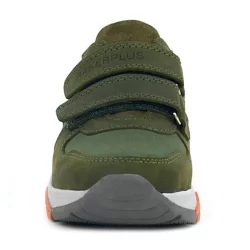 Rakerplus Hakiki Deri Yeşil Çocuk Cırtlı Sneakers Spor Ayakkabı