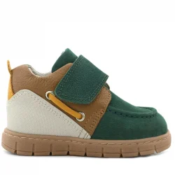 Rakerplus Hakiki Deri Yeşil Taba Cırt Cırtlı Bebek Bot