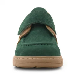 Rakerplus Hakiki Deri Yeşil Taba Cırt Cırtlı Bebek Bot