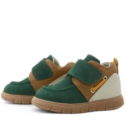 Rakerplus Hakiki Deri Yeşil Taba Cırt Cırtlı Bebek Bot