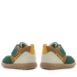 Rakerplus Hakiki Deri Yeşil Taba Cırt Cırtlı Bebek Bot