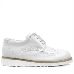 Rakerplus Hidra Beyaz Rugan Bağcıklı Erkek Çocuk Ayakkabı