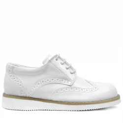 Rakerplus Hidra Beyaz Rugan Bağcıklı Erkek Çocuk Ayakkabı