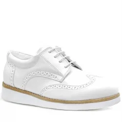 Rakerplus Hidra Beyaz Rugan Bağcıklı Günlük Erkek Genç Ayakkabı