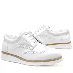 Rakerplus Hidra Beyaz Rugan Bağcıklı Günlük Erkek Genç Ayakkabı