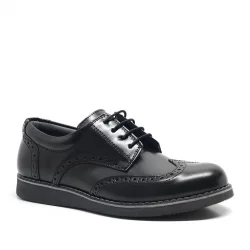 Rakerplus Hidra Hakiki Deri Rugan Erkek Genç Okul Ayakkabı