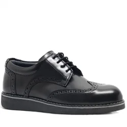 Rakerplus Hidra Hakiki Deri Rugan Erkek Genç Okul Ayakkabı