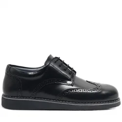 Rakerplus Hidra Hakiki Deri Rugan Erkek Genç Okul Ayakkabı