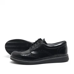 Rakerplus Hidra Hakiki Deri Rugan Erkek Genç Okul Ayakkabı