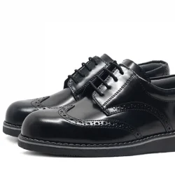 Rakerplus Hidra Hakiki Deri Rugan Erkek Genç Okul Ayakkabı