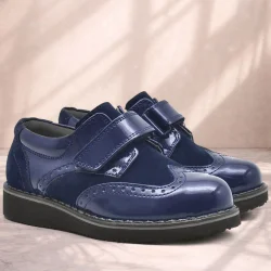 Rakerplus Hidra Lacivert Rugan Cırtlı Günlük Erkek Çocuk Ayakkabı