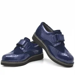 Rakerplus Hidra Lacivert Rugan Cırtlı Günlük Erkek Çocuk Ayakkabı