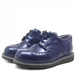 Rakerplus Hidra Lacivert Rugan Yüksek Tabanlı Erkek Bebek Ayakkabı