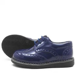 Rakerplus Hidra Lacivert Rugan Yüksek Tabanlı Erkek Bebek Ayakkabı