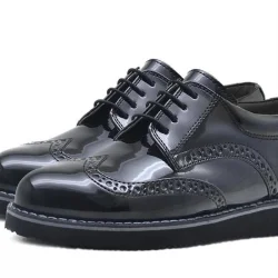 Rakerplus Hidra Siyah Rugan Lastik Bağcıklı Erkek Çocuk Klasik Ayakkabı