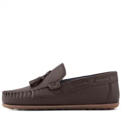 Rakerplus Kahve Rahat Erkek Çocuk Makosen Ayakkabı