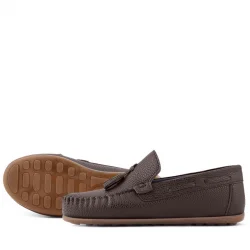 Rakerplus Kahve Rahat Erkek Çocuk Makosen Ayakkabı