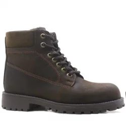 Rakerplus Kahverengi Fermuarlı Hakiki Deri Çocuk Bot