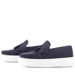 Rakerplus Lacivert Hafif Tabanlı Erkek Çocuk Makosen Ayakkabı