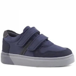 Rakerplus Lacivert Nubuk Cırtlı Hakiki Deri Erkek Çocuk Okul Ayakkabı