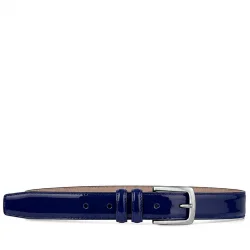 Rakerplus Lacivert Rugan 3 Cm Erkek Çocuk Kemeri (85- 110 Cm)