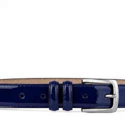 Rakerplus Lacivert Rugan 3 Cm Erkek Çocuk Kemeri (85- 110 Cm)
