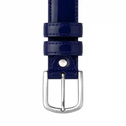 Rakerplus Lacivert Rugan 3 Cm Erkek Çocuk Kemeri (85- 110 Cm)