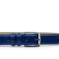 Rakerplus Lacivert Rugan 3,5 Cm Erkek Çocuk Kemeri (85- 110 Cm)