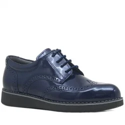 Rakerplus Lacivert Rugan Bağcıklı Günlük Erkek Genç Okul Ayakkabı