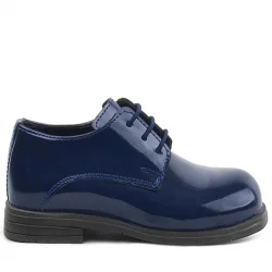 Rakerplus Lacivert Rugan Bağcıklı Oxford Çocuk Okul Ayakkabısı