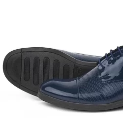 Rakerplus Lacivert Rugan Oxford Bağcıklı Klasik Çocuk Ayakkabı